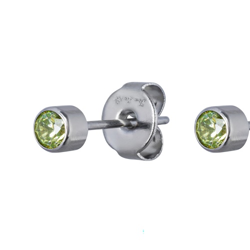 Пусеты Fiore Luna Cubic zirconia Apple Green, SWE0128 AG S фото 3